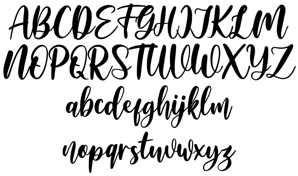 Amelya font Örnekler