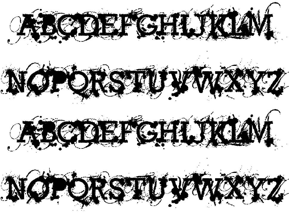 American Bravado font specimens
