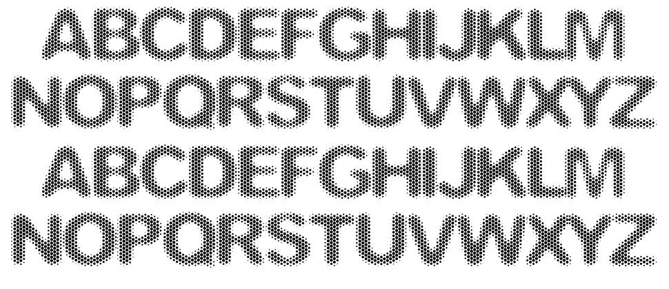 American Offset font specimens