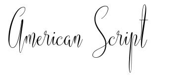 American Script font