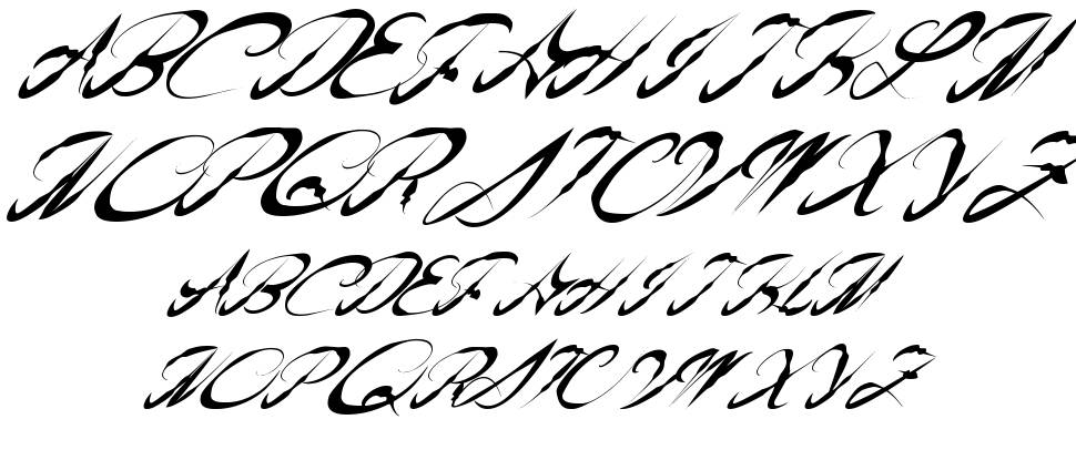 American Western font specimens