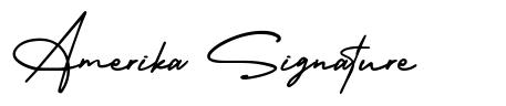 Amerika Signature 字形