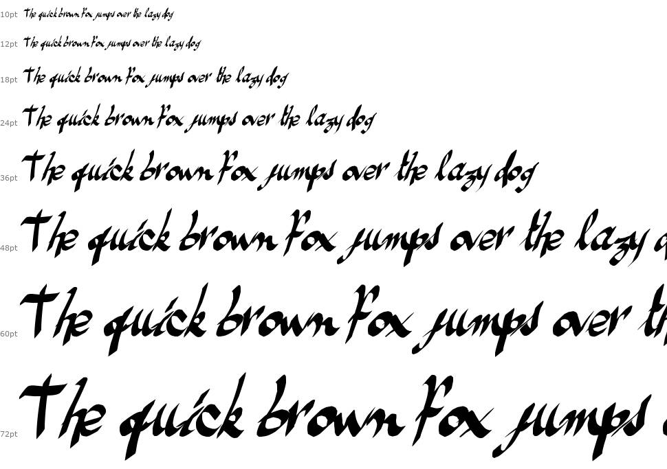 Ameze's Font písmo Vodopád