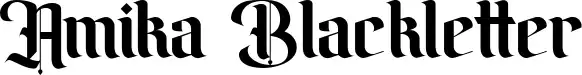 Amika Blackletter