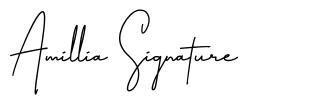 Amillia Signature carattere