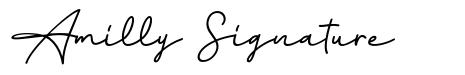 Amilly Signature font