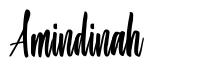 Amindinah шрифт