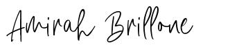 Amirah Brillone шрифт
