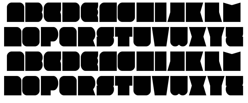 Amirox font specimens