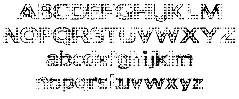 Amity 字形 标本