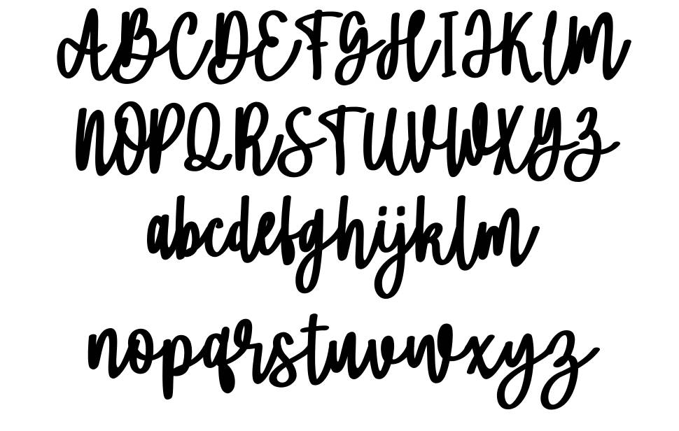 Ammelia font Örnekler
