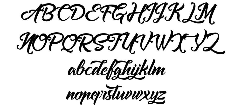 Amontilladios font Örnekler