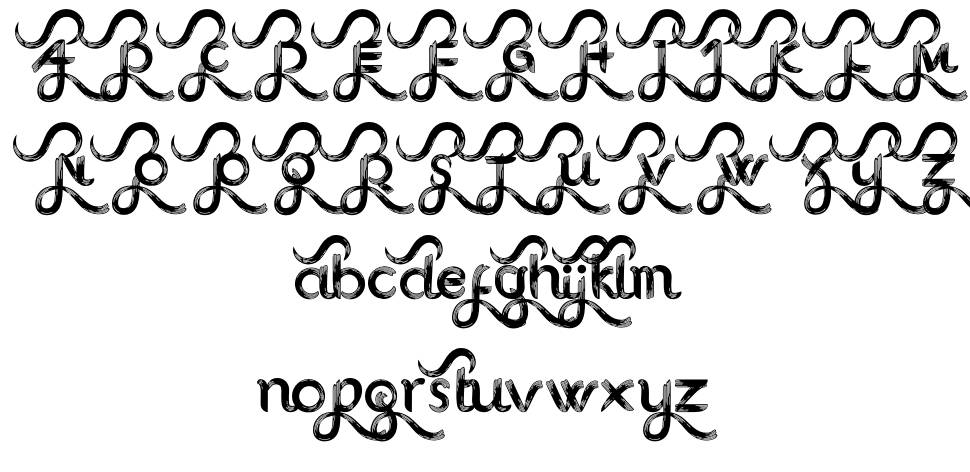 Amoodjy font Örnekler