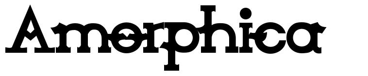 Amorphica шрифт