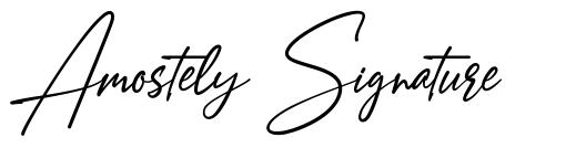 Amostely Signature písmo