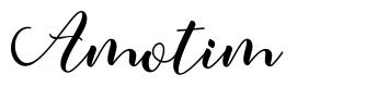 Amotim schriftart