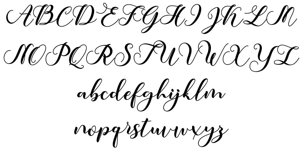 Amotim font specimens