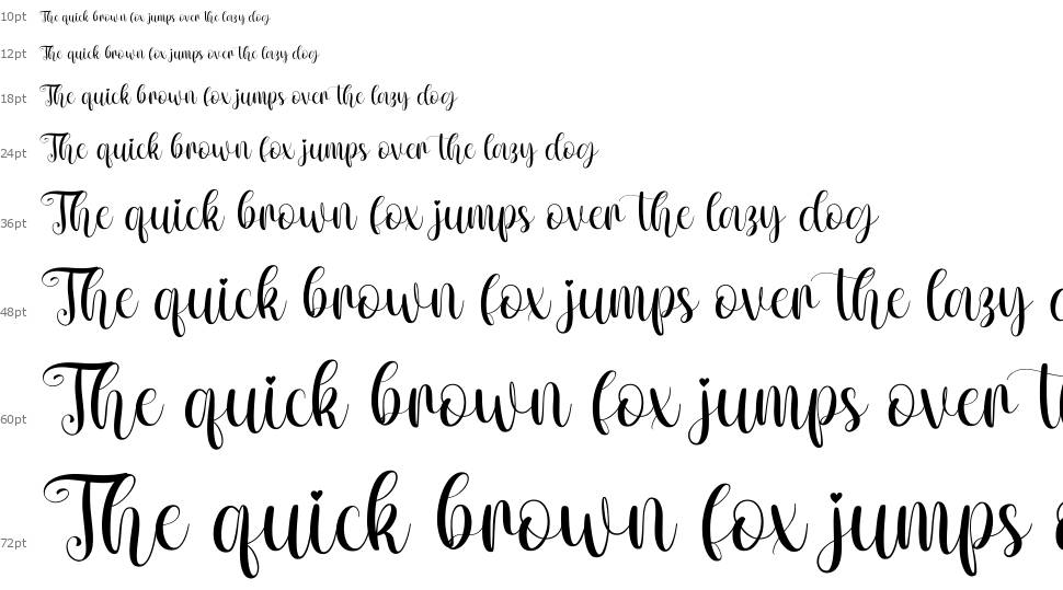 Amour font Waterfall