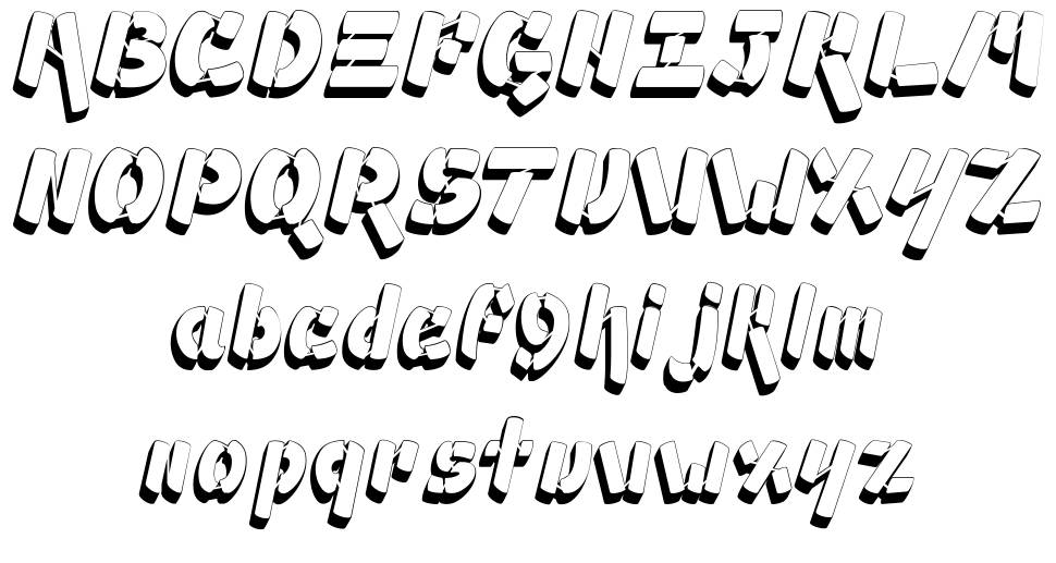 Ampad font specimens