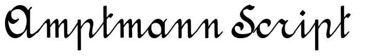 Amptmann Script font