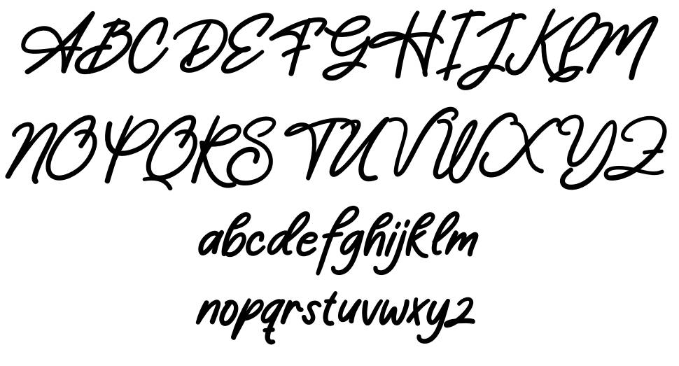 Amstelveen font Örnekler