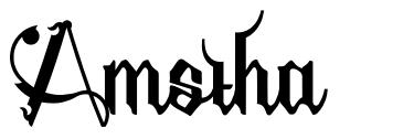 Amstha шрифт