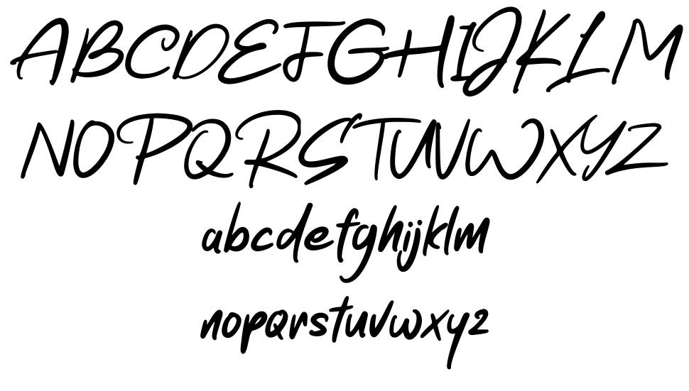 Amstrike font Örnekler