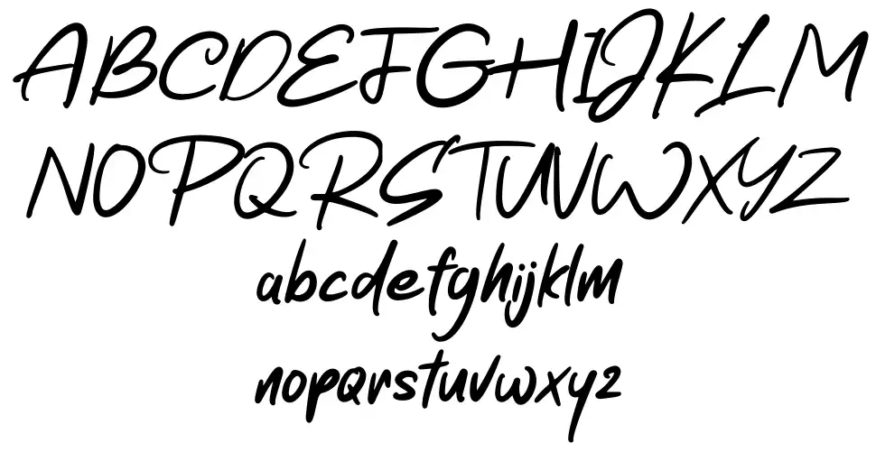 Amstrikefont specimens