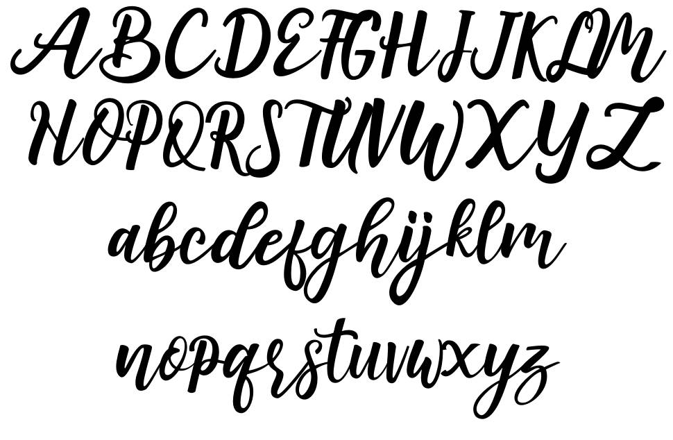 Amuba font specimens
