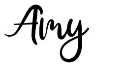 Amy шрифт