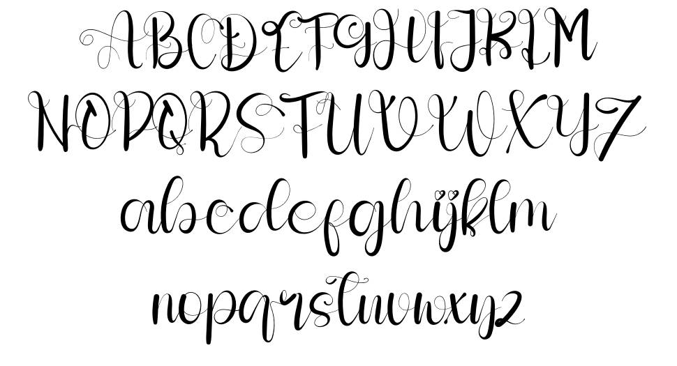 Amytha font Örnekler