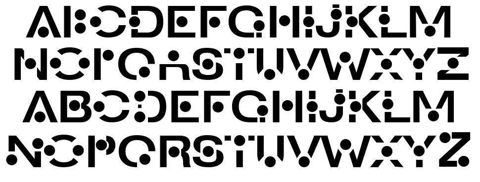 An Creon font specimens