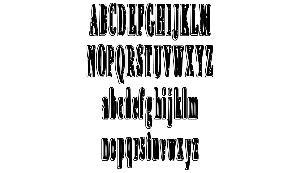 An Irritating Speck font specimens