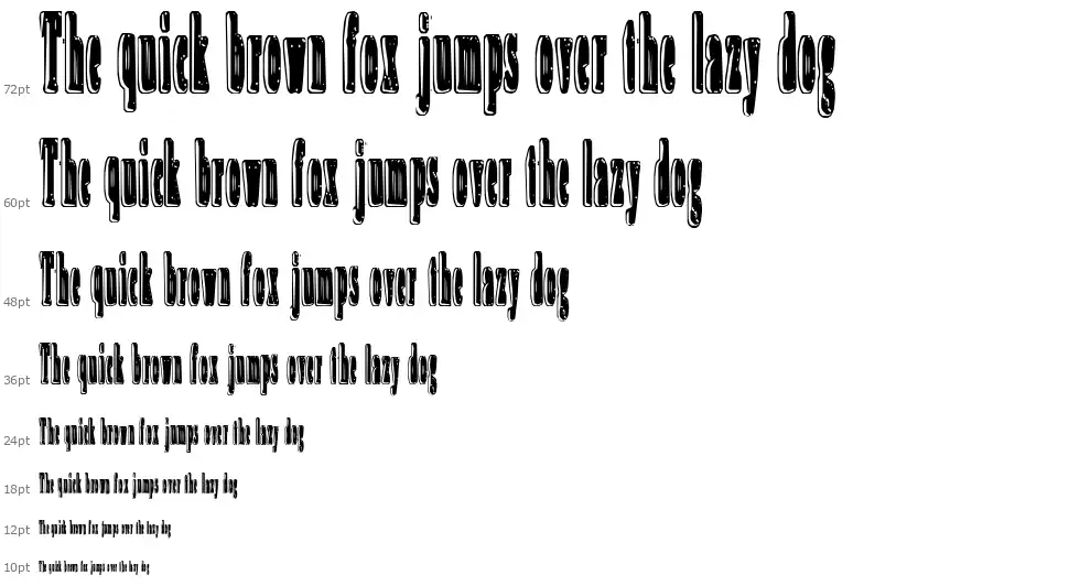 An Irritating Speckfont waterfall