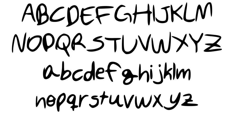 An Original Font By Davi police spécimens