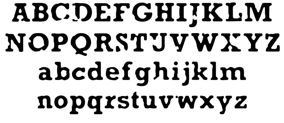 AnaEve font specimens