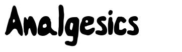 Analgesics шрифт