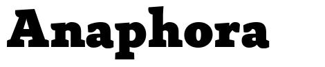Anaphora шрифт