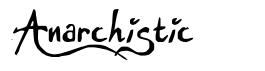 Anarchistic schriftart