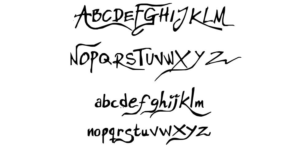 Anarchistic font Örnekler