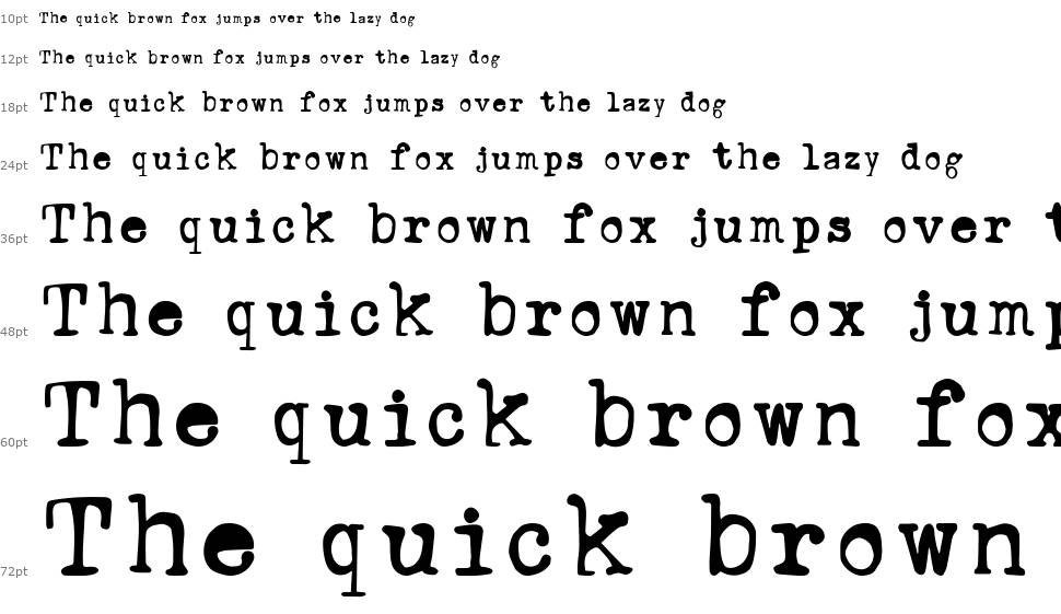 Ana's Rusty Typewriter font Şelale