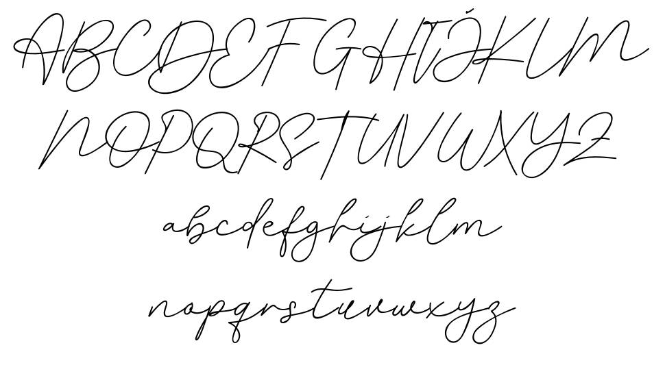 Anastacia font Örnekler