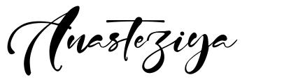 Anasteziya schriftart