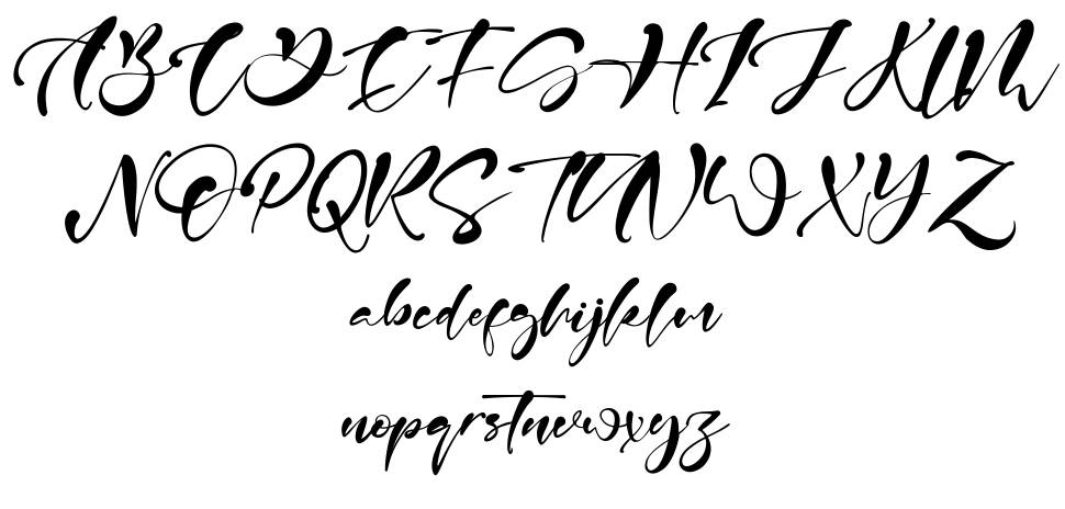 Anasteziya schriftart vorschau