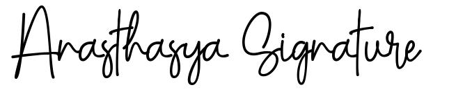 Anasthasya Signature font