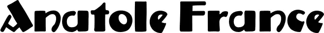 Anatole France font