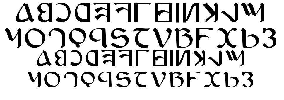 Anayanka písmo Exempláře