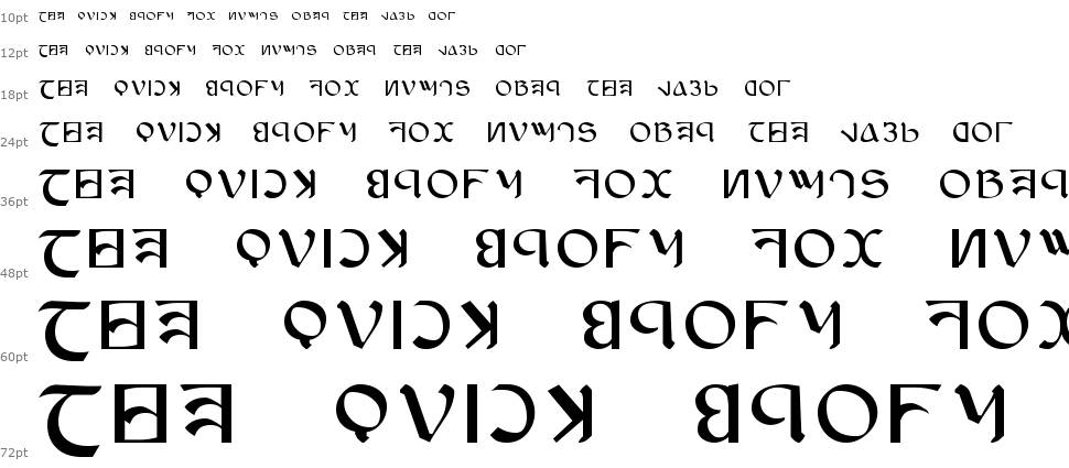 Anayanka písmo Vodopád