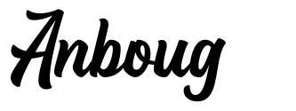 Anboug шрифт
