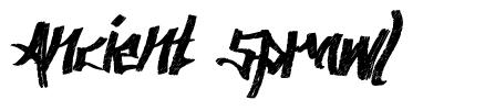 Ancient Sprawl 字形